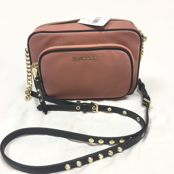 michael michael kors leila nylon camera bag